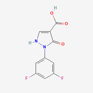 molecular formula C10H6F2N2O3 B1435281 1-(3,5-Difluorophenyl)-5-hydroxy-1h-pyrazole-4-carboxylic acid CAS No. 2096986-06-8