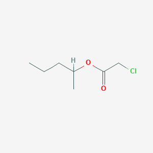 molecular formula C7H13ClO2 B14352823 Acetic acid, chloro-, 1-methylbutyl ester CAS No. 90380-52-2