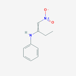 molecular formula C10H12N2O2 B14352879 N-(1-Nitrobut-1-en-2-yl)aniline CAS No. 98294-09-8