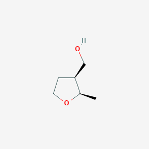 molecular formula C6H12O2 B1435290 cis-(2-Methyltetrahydrofuran-3-yl)methanol CAS No. 18689-92-4