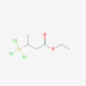 molecular formula C6H11Cl3GeO2 B14352902 Ethyl 3-(trichlorogermyl)butanoate CAS No. 95681-70-2