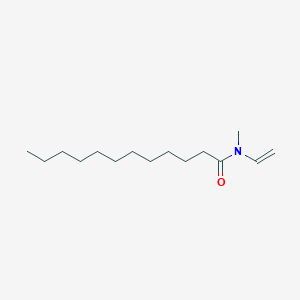 molecular formula C15H29NO B14352924 N-Ethenyl-N-methyldodecanamide CAS No. 91598-36-6