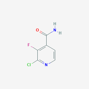 molecular formula C6H4ClFN2O B1435297 2-Chloro-3-fluoropyridine-4-carboxamide CAS No. 1378654-14-8