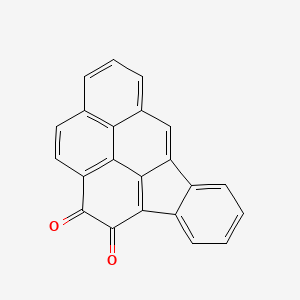 molecular formula C22H10O2 B14352978 Indeno(1,2,3-cd)pyrene-1,2-dione CAS No. 99520-63-5