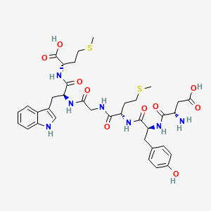 molecular formula C36H47N7O10S2 B1435299 缩胆囊素八肽 (1-6)（脱硫） CAS No. 198483-36-2