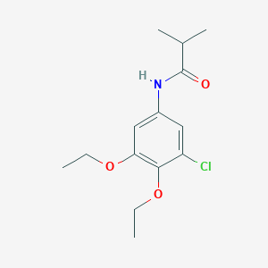 molecular formula C14H20ClNO3 B14352990 N-(3-Chloro-4,5-diethoxyphenyl)-2-methylpropanamide CAS No. 90256-98-7