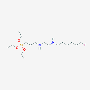 molecular formula C17H39FN2O3Si B14352991 N~1~-(6-Fluorohexyl)-N~2~-[3-(triethoxysilyl)propyl]ethane-1,2-diamine CAS No. 90375-68-1