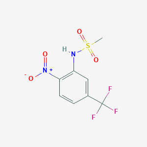 molecular formula C8H7F3N2O4S B1435303 N-[2-Nitro-5-(trifluoromethyl)phenyl]methanesulfonamide CAS No. 1845706-41-3