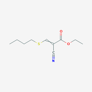 molecular formula C10H15NO2S B14353040 Ethyl 3-(butylsulfanyl)-2-cyanoprop-2-enoate CAS No. 90279-74-6