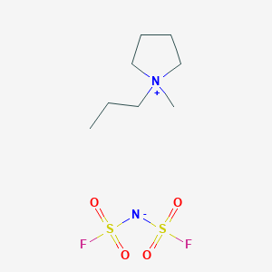molecular formula C8H18F2N2O4S2 B1435306 1-甲基-1-丙基吡咯烷鎓双(氟磺酰)酰亚胺 CAS No. 852620-97-4