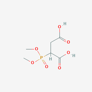molecular formula C6H11O7P B14353089 2-(Dimethoxyphosphoryl)butanedioic acid CAS No. 92780-64-8