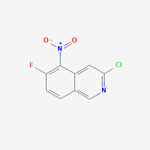 3-Chloro-6-fluoro-5-nitroisoquinoline