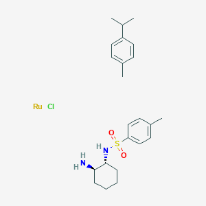 molecular formula C23H34ClN2O2RuS B1435315 Chloro(p-cymene)-N-(p-toluenesulfonyl)-(R,R)-1,2-cyclohexanediamineruthenium(I) CAS No. 213603-12-4