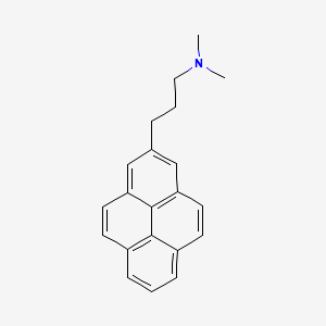 molecular formula C21H21N B14353164 N,N-Dimethyl-3-(pyren-2-yl)propan-1-amine CAS No. 92977-96-3