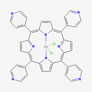 molecular formula C40H24Cl2N8Sn B1435318 Sn(IV) meso-Tetra (4-Pyridyl) Porphine Dichloride 