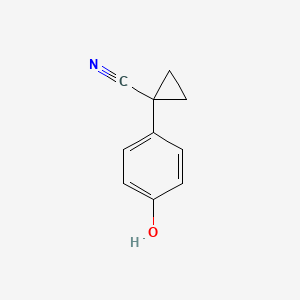 molecular formula C10H9NO B1435331 1-(4-羟基苯基)环丙烷-1-腈 CAS No. 1073477-06-1