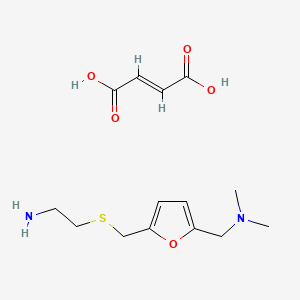 molecular formula C14H22N2O5S B1435332 2-(((5-((二甲氨基)甲基)呋喃-2-基)甲基)硫代)乙胺富马酸盐 CAS No. 91224-69-0