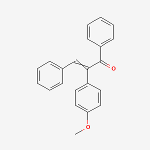 molecular formula C22H18O2 B14353420 2-(4-Methoxyphenyl)-1,3-diphenylprop-2-en-1-one CAS No. 94348-31-9