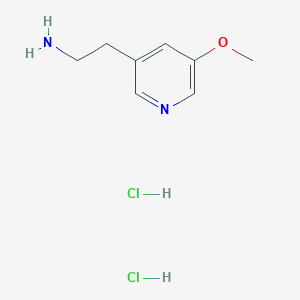 molecular formula C8H14Cl2N2O B1435348 2-(5-Methoxypyridin-3-yl)ethanamine dihydrochloride CAS No. 1799580-65-6