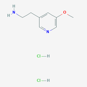 molecular formula C8H14Cl2N2O B1435348 2-(5-Methoxy-pyridin-3-yl)-ethylamine 2HCl CAS No. 1799580-65-6