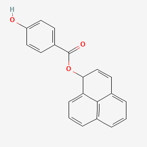 molecular formula C20H14O3 B14353501 1H-Phenalen-1-yl 4-hydroxybenzoate CAS No. 91598-48-0