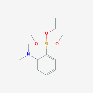 molecular formula C14H25NO3Si B14353507 N,N-Dimethyl-2-(triethoxysilyl)aniline CAS No. 95823-50-0