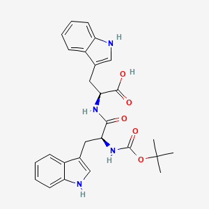molecular formula C27H30N4O5 B14353520 N-(tert-Butoxycarbonyl)-L-tryptophyl-L-tryptophan CAS No. 90826-08-7