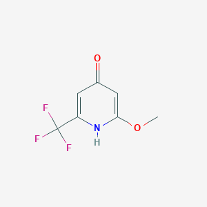 molecular formula C7H6F3NO2 B1435353 2-甲氧基-6-(三氟甲基)吡啶-4-醇 CAS No. 1227513-61-2