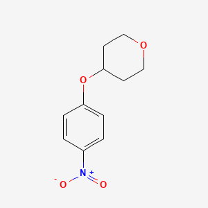 molecular formula C11H13NO4 B1435354 4-(4-Nitrophenoxy)tetrahydro-2H-pyran CAS No. 886851-40-7