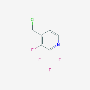 B1435356 4-Chloromethyl-3-fluoro-2-(trifluoromethyl)pyridine CAS No. 1227564-51-3