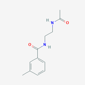 molecular formula C12H16N2O2 B14353568 N-(2-Acetamidoethyl)-3-methylbenzamide CAS No. 96549-92-7