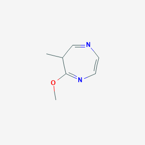 molecular formula C7H10N2O B14353576 5-Methoxy-6-methyl-6H-1,4-diazepine CAS No. 95680-58-3