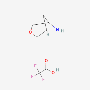 molecular formula C7H10F3NO3 B1435358 3-Oxa-6-Azabicyclo[3.1.1]Heptane Trifluoroacetate CAS No. 1597771-06-6