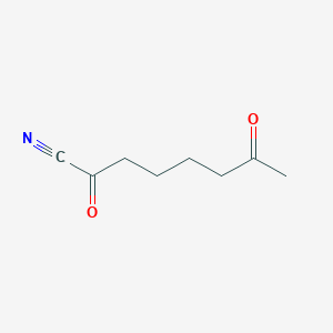 molecular formula C8H11NO2 B14353622 6-Oxoheptanoyl cyanide CAS No. 93393-90-9