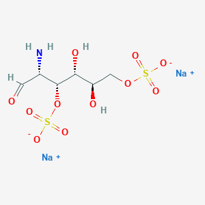molecular formula C6H11NNa2O11S2 B1435364 硫酸钠(2R,3R,4R,5R)-5-氨基-2,3-二羟基-6-氧代己烷-1,4-二基双(硫酸盐) CAS No. 536741-53-4