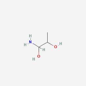 molecular formula C3H9NO2 B14353669 1-Aminopropane-1,2-diol CAS No. 93240-62-1