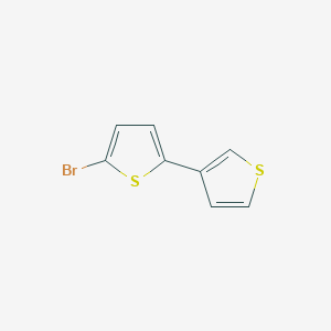 molecular formula C8H5BrS2 B14353719 5-Bromo-2,3'-bithiophene CAS No. 90655-32-6