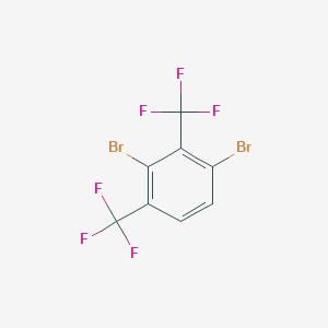molecular formula C8H2Br2F6 B1435372 1,3-Bis(trifluoromethyl)-2,4-dibromobenzene CAS No. 1805589-49-4