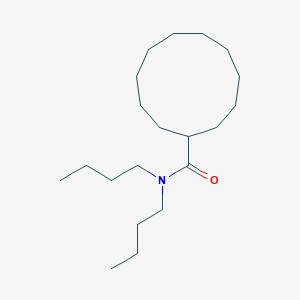 molecular formula C20H39NO B14353733 N,N-Dibutylcycloundecanecarboxamide CAS No. 91424-66-7
