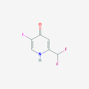 2-(Difluoromethyl)-5-iodo-4-hydroxypyridine