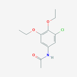 molecular formula C12H16ClNO3 B14353777 N-(3-Chloro-4,5-diethoxyphenyl)acetamide CAS No. 90256-95-4