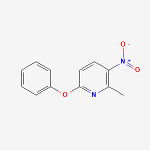 molecular formula C12H10N2O3 B1435378 2-Methyl-3-nitro-6-phenoxypyridine CAS No. 28232-35-1