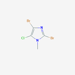 molecular formula C4H3Br2ClN2 B1435379 2,4-Dibromo-5-chloro-1-methylimidazole CAS No. 2302-22-9