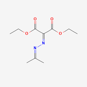 molecular formula C10H16N2O4 B14353823 Diethyl [(propan-2-ylidene)hydrazinylidene]propanedioate CAS No. 93524-97-1