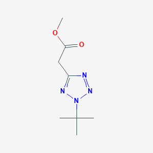 molecular formula C8H14N4O2 B14353891 Methyl (2-tert-butyl-2H-tetrazol-5-yl)acetate CAS No. 91660-70-7