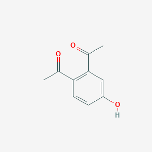 molecular formula C10H10O3 B14353924 1,1'-(4-Hydroxy-1,2-phenylene)di(ethan-1-one) CAS No. 90464-79-2