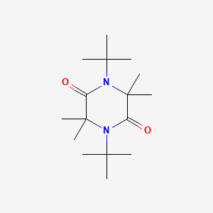 molecular formula C16H30N2O2 B14353967 1,4-Di-tert-butyl-3,3,6,6-tetramethylpiperazine-2,5-dione CAS No. 91858-98-9