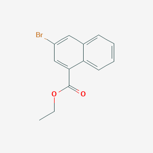 molecular formula C13H11BrO2 B14354030 Ethyl 3-bromonaphthalene-1-carboxylate CAS No. 92022-47-4