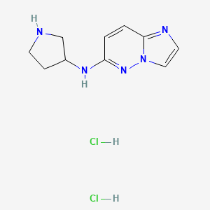 N-{imidazo[1,2-b]pyridazin-6-yl}pyrrolidin-3-amine dihydrochloride