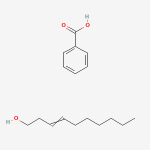 molecular formula C17H26O3 B14354078 Benzoic acid;dec-3-en-1-ol CAS No. 93111-14-9